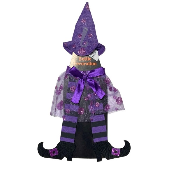 Halloween Witches Bottle Decorations Covers Slip On Seasonal Fall Decor 3 Piece - Picture 2 of 12